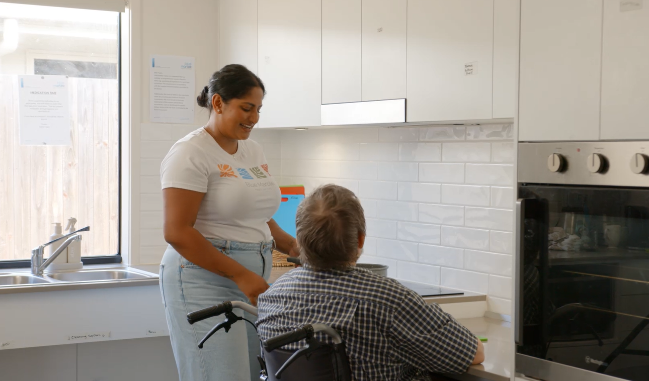 carer and participant