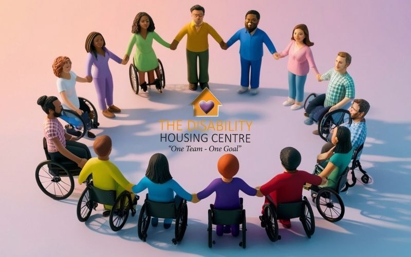 Group of people in wheelchairs